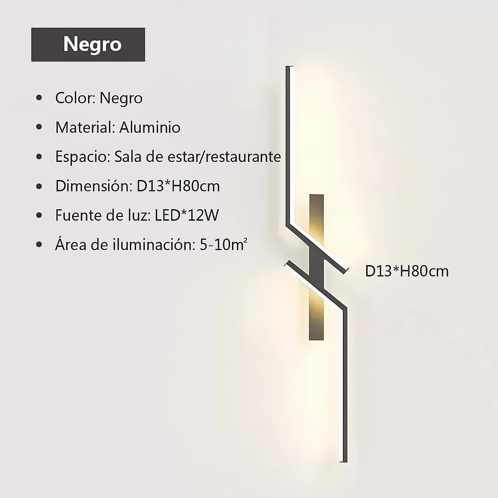 Lámpara de Pared LED de Diseño Minimalista