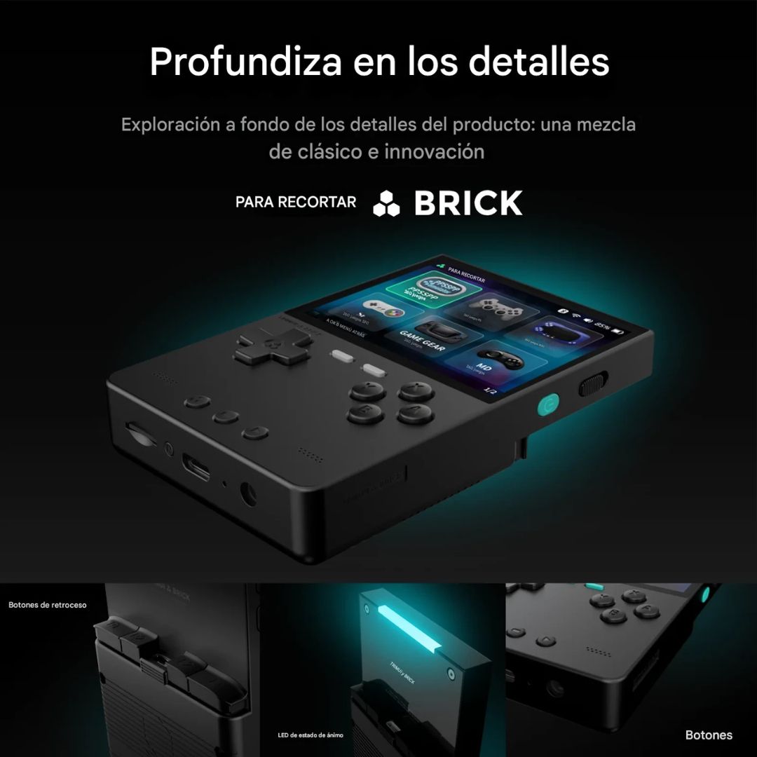 Trimui BRICK Consola Retro Portátil de Bolsillo