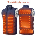 Chaqueta Calefactora Eléctrica Unisex con Tecnología de Grafeno – 9 Zonas de Calor