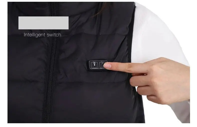 Chaqueta Calefactora Eléctrica Unisex con Tecnología de Grafeno – 9 Zonas de Calor