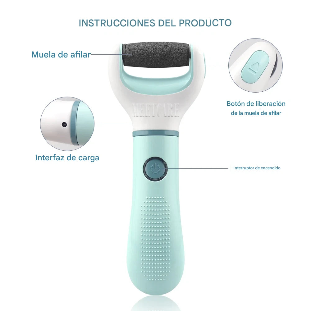 SilkSole™ – Molinillo Eléctrico Inalámbrico para Pies | Eliminador de Callos y Piel Muerta