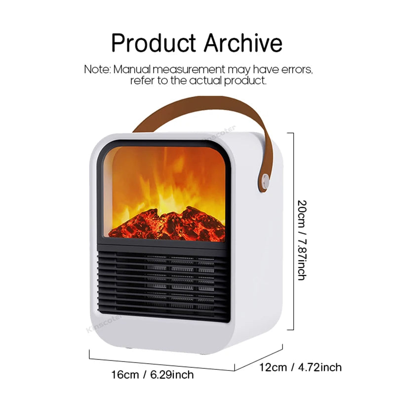 LUMERA™ – Chimenea Eléctrica Portátil con Efecto Llama