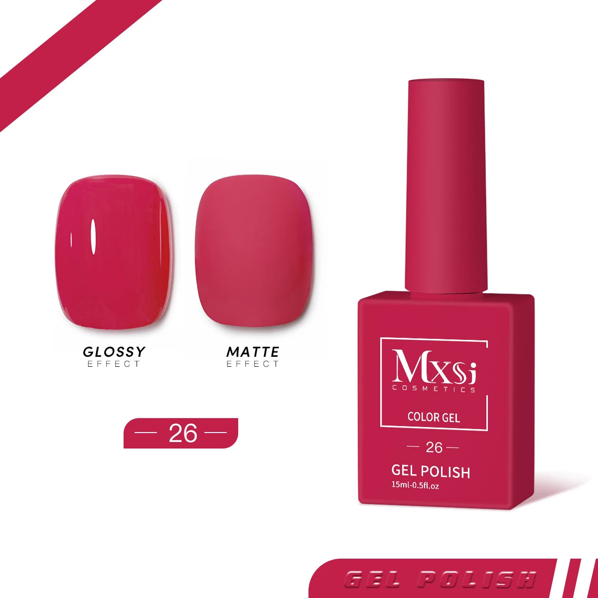 Esmalte en Gel MXSI – Colores Vibrantes, Acabado Profesional