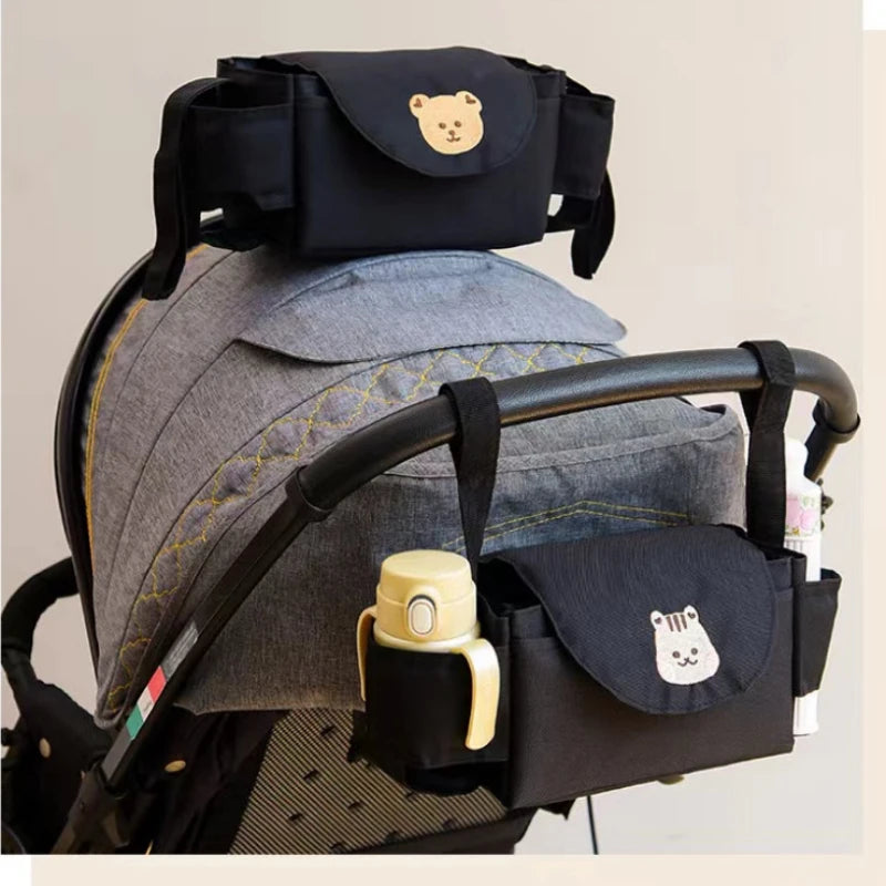 StrollEase™ – Bolsa Organizadora Universal para Cochecito de Bebé