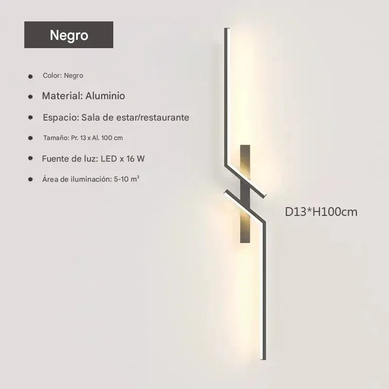 Lámpara de Pared LED de Diseño Minimalista