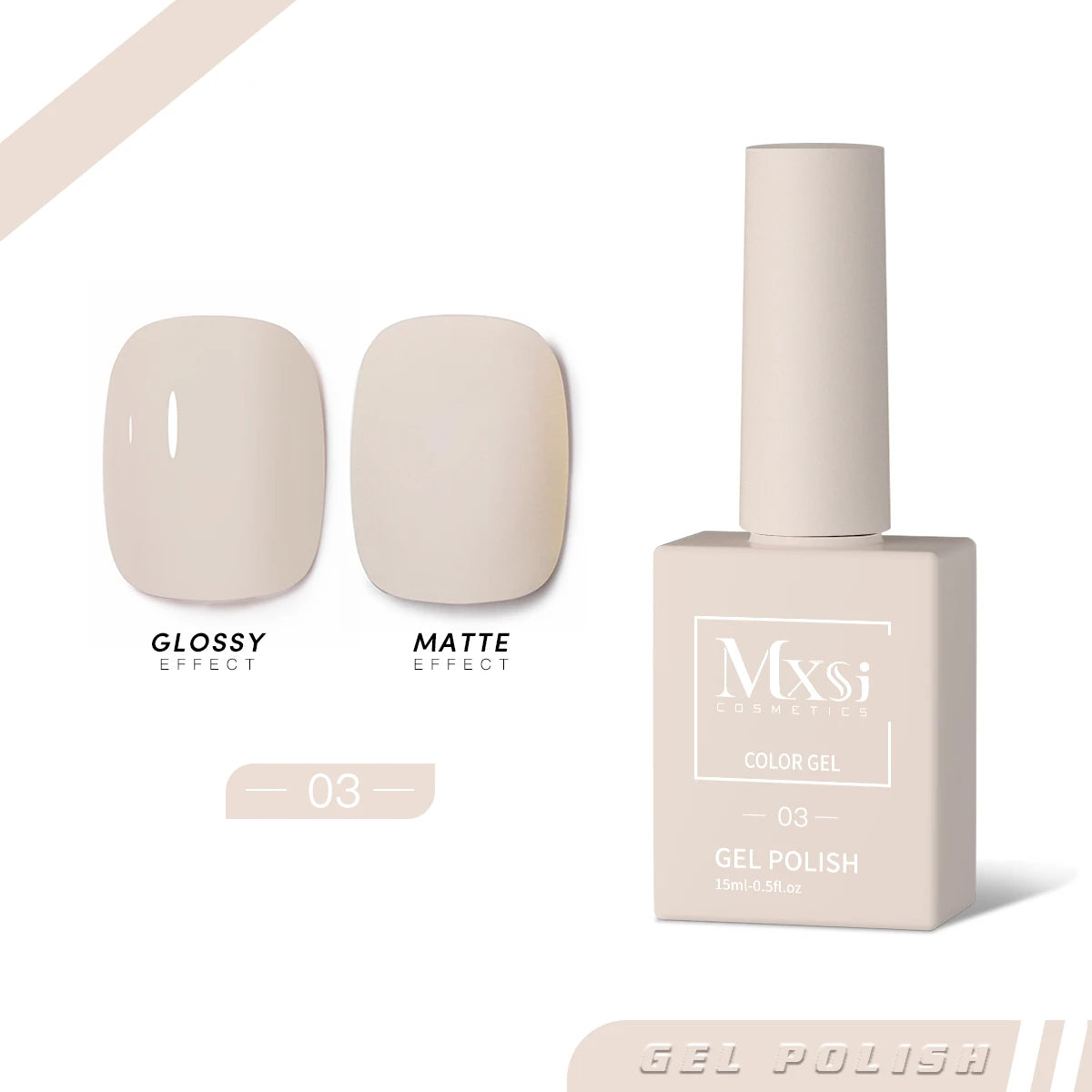 Esmalte en Gel MXSI – Colores Vibrantes, Acabado Profesional