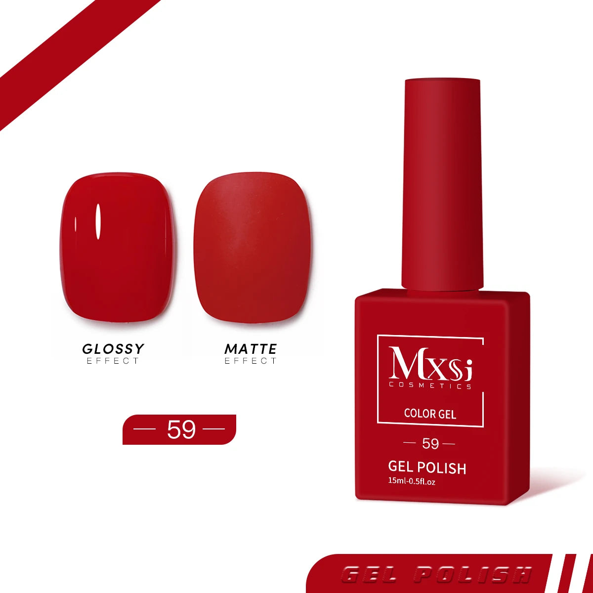 Esmalte en Gel MXSI – Colores Vibrantes, Acabado Profesional