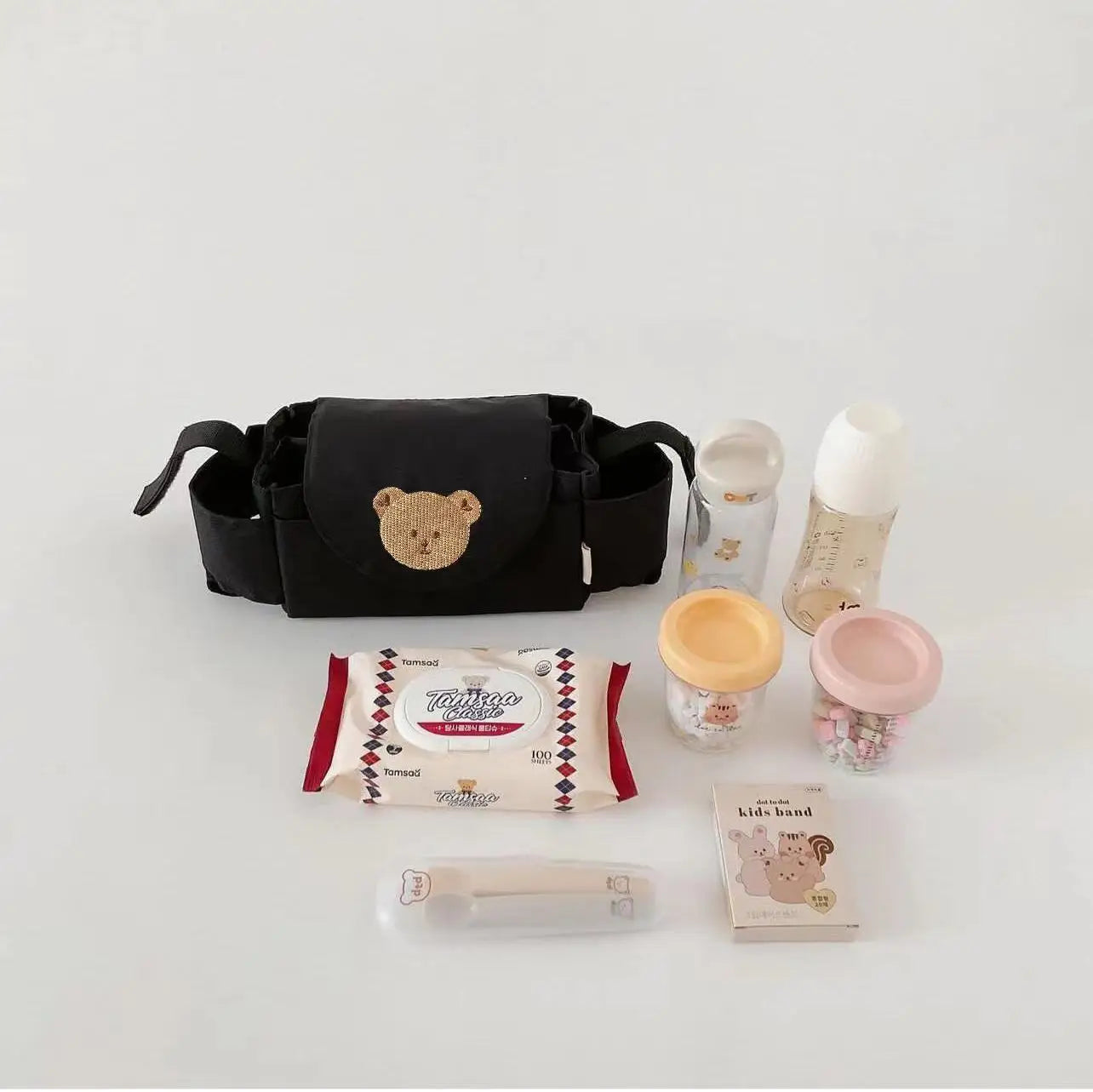 StrollEase™ – Bolsa Organizadora Universal para Cochecito de Bebé