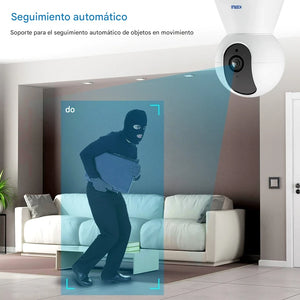 Cámara de Seguridad Inteligente 4K 360 - Protección Avanzada Día y Noche