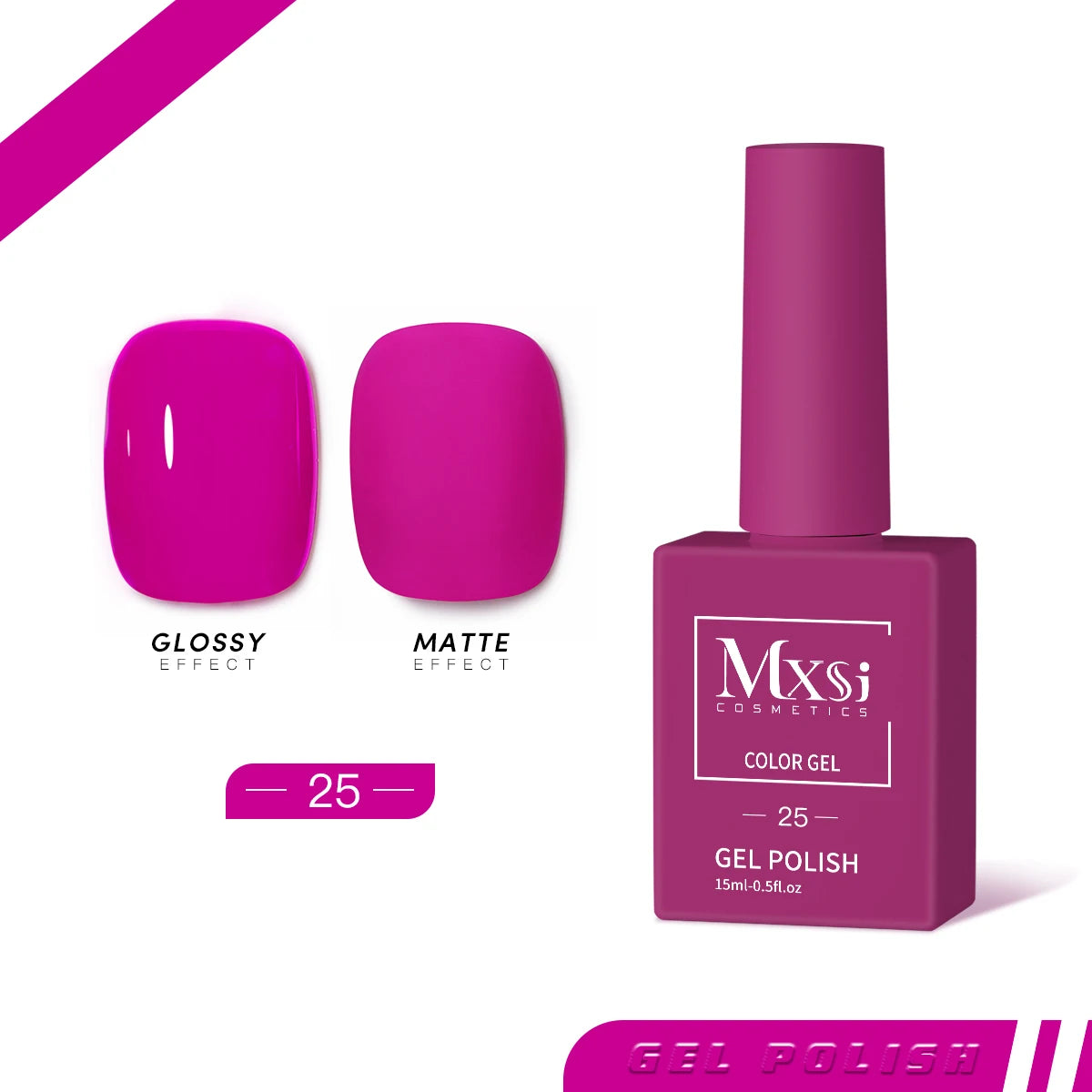 Esmalte en Gel MXSI – Colores Vibrantes, Acabado Profesional