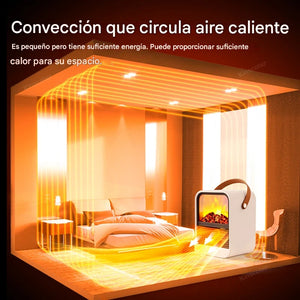 LUMERA™ – Chimenea Eléctrica Portátil con Efecto Llama