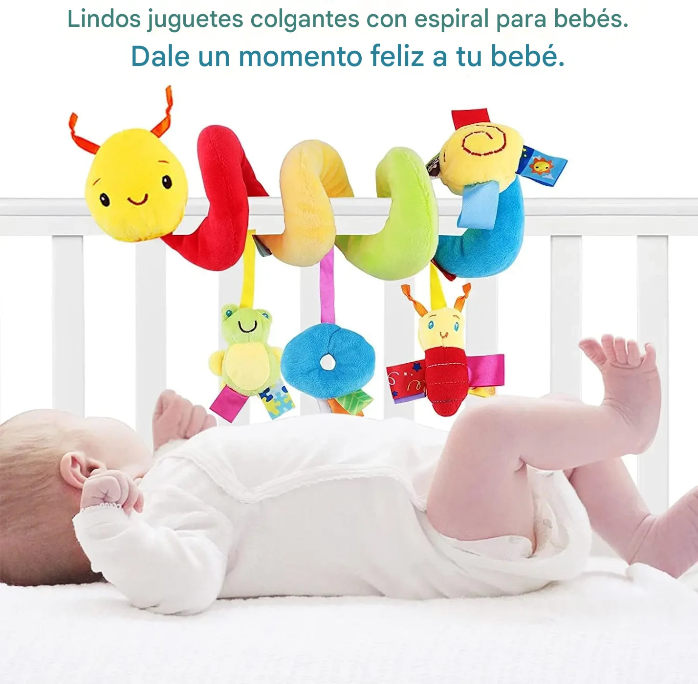 SpiraPlay™ – Juguete Sensorial en Espiral para Asiento de Coche y Cochecito