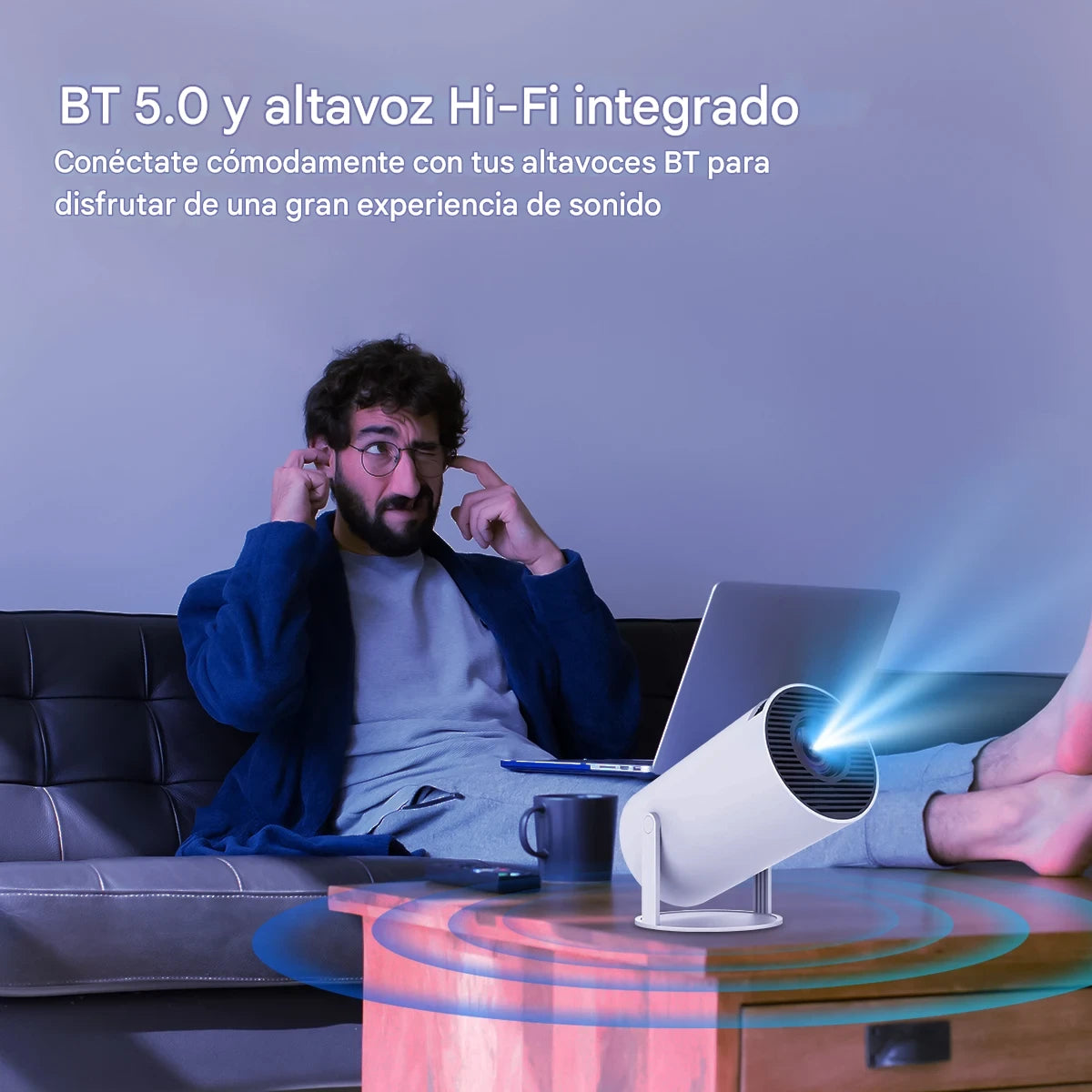 Proyector 4K HY300 Pro+ – Cine Portátil en Alta Definición