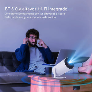 Proyector 4K HY300 Pro+ – Cine Portátil en Alta Definición