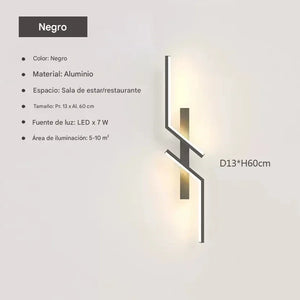 Lámpara de Pared LED de Diseño Minimalista