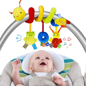 SpiraPlay™ – Juguete Sensorial en Espiral para Asiento de Coche y Cochecito