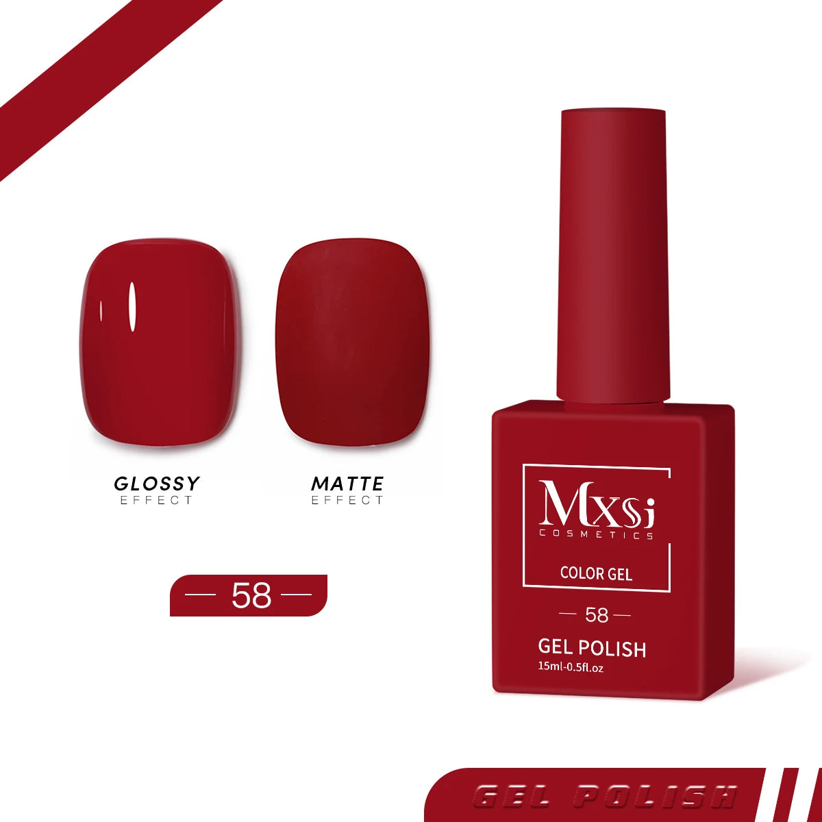 Esmalte en Gel MXSI – Colores Vibrantes, Acabado Profesional