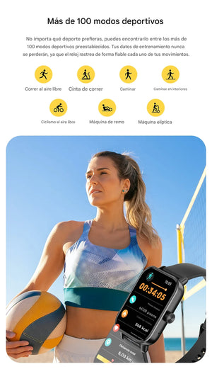 VELTRIX One Smartwatch – Conectividad Total, Salud Inteligente