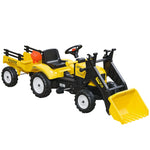 TRACTIKID™ – Tractor Infantil con Pedales, Remolque y Excavadora