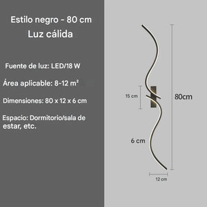 Lámpara de Pared con Letras LED Estilo Nórdico