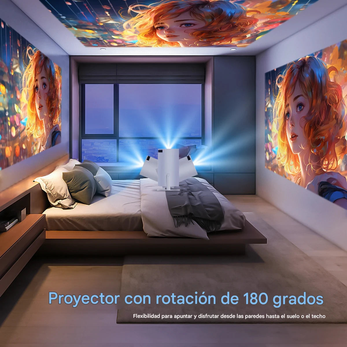Proyector 4K HY300 Pro+ – Cine Portátil en Alta Definición
