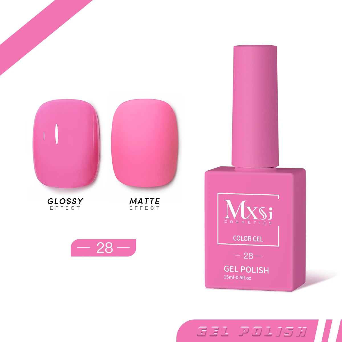 Esmalte en Gel MXSI – Colores Vibrantes, Acabado Profesional