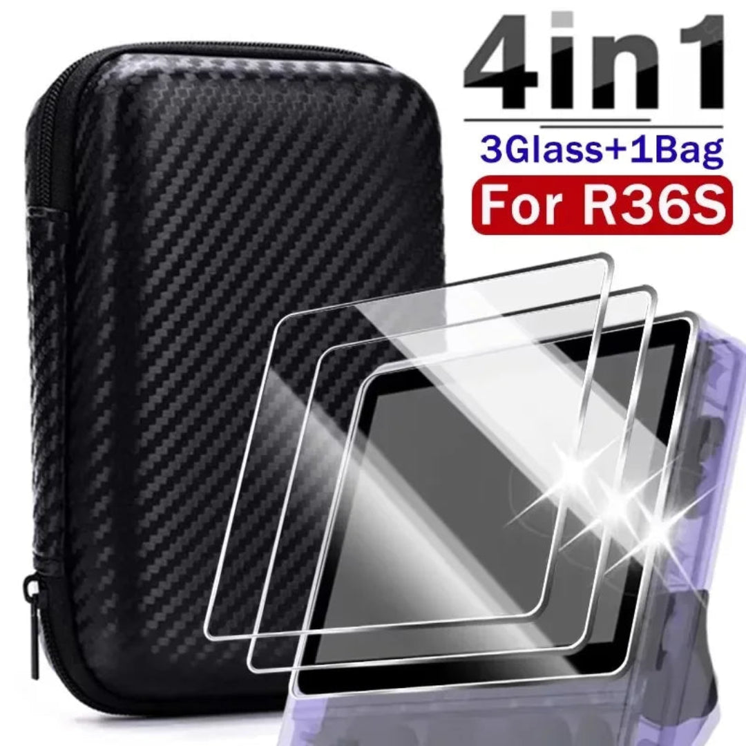 4 en 1 Funda + Protector para la  R36S